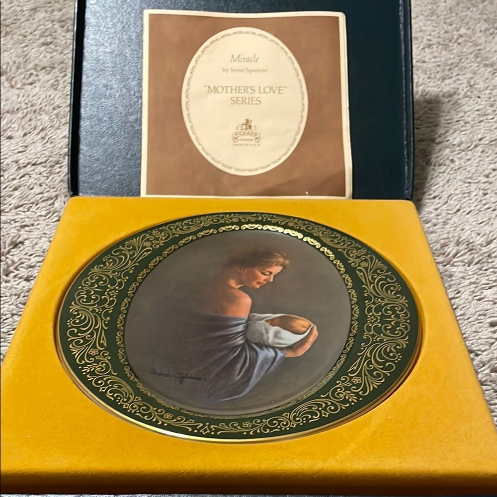 Mother’s love series plate by Irene Spencer